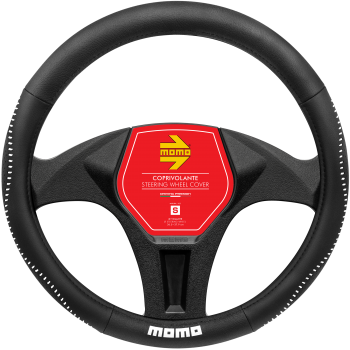 MOMO Universal Car Steering Wheel Cover - Street - White - M