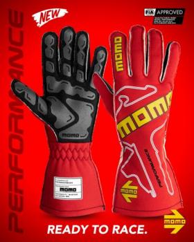 Racing gloves PERFORMANCE RED 10