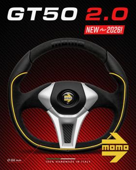MOMO Steeringwheel GT50 2.0 BLACK-YELLOW 350