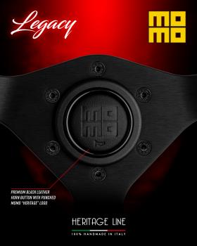 Preview: MOMO steering wheel LEGACY 350mm BLACK LEATHER