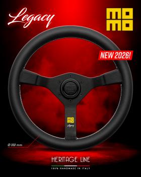 MOMO steering wheel LEGACY 350mm BLACK LEATHER