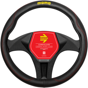 MOMO Universal Car Steering Wheel Cover - Comfort - Red - S