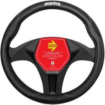 MOMO Universal Car Steering Wheel Cover - Comfort - White - S