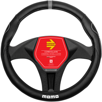 MOMO Universal Car Steering Wheel Cover - Supergrip - Grey - M