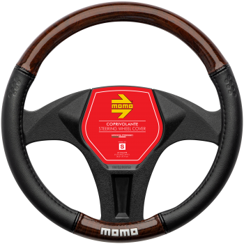MOMO Universal Car Steering Wheel Cover - Luxury - Wood - S