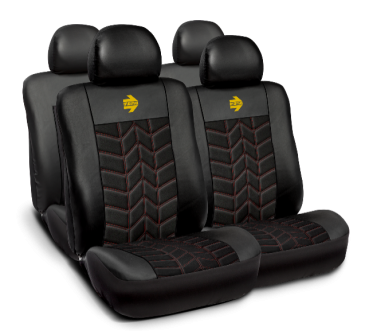 MOMO seat cover set RRO 041 Classic Black / red