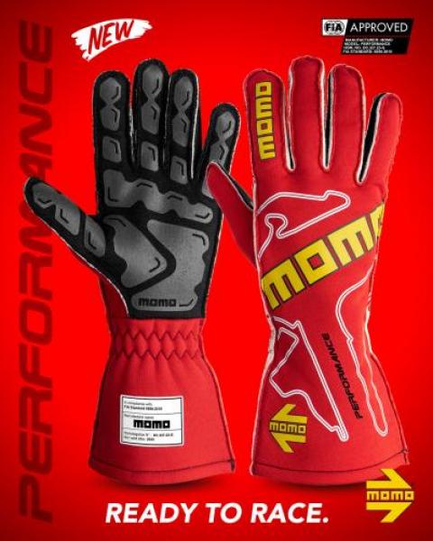 Rennfahrerhandschuhe PERFORMANCE RED 12