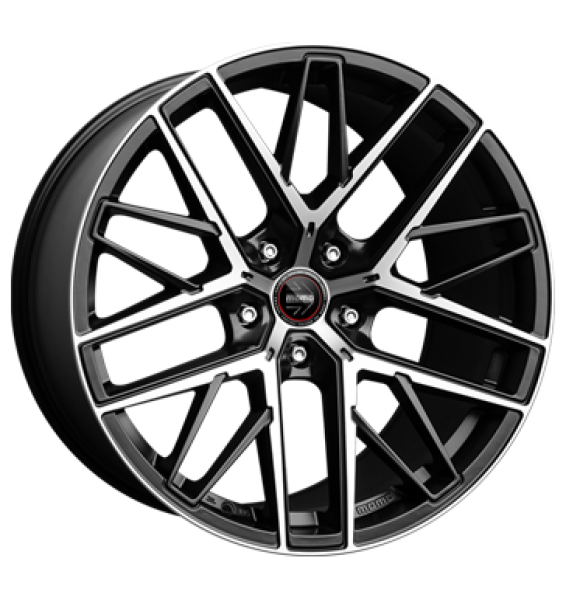 Momo, RFX-01, 10,5x21 ET18 5x112 66,6, matt black polished