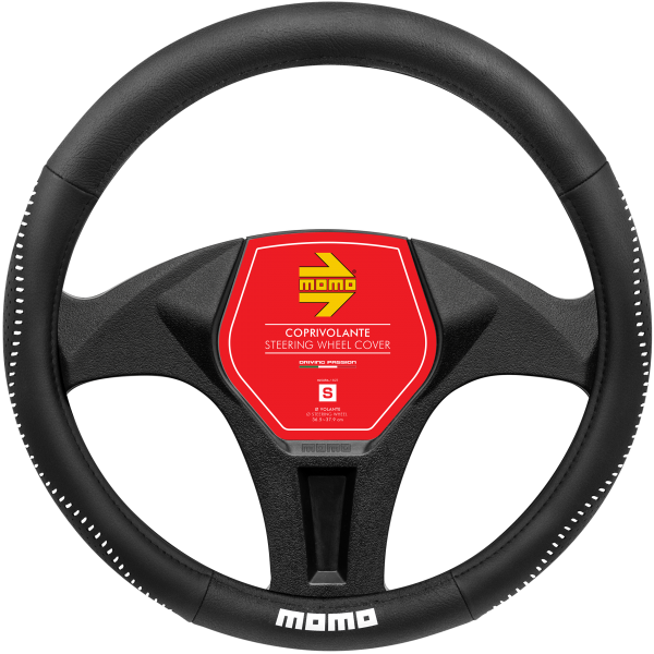 MOMO Universal Car Steering Wheel Cover - Street - White - S