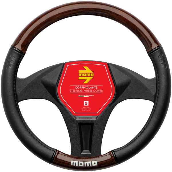 MOMO Universal Car Steering Wheel Cover - Luxury - Wood - S