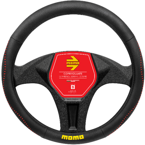 MOMO Universal Car Steering Wheel Cover - Street - Red - S