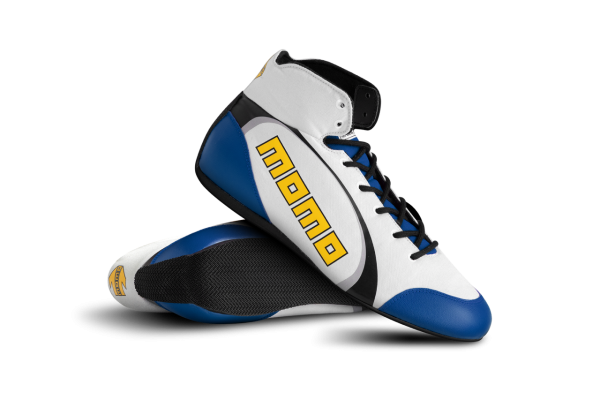 MOMO SPEED PRO BOOTS WHITE-BLUE Size 44