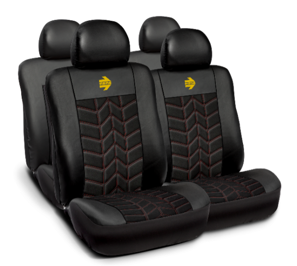 MOMO seat cover set RRO 041 Classic Black / red